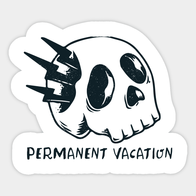 Permanent vacation Sticker by Marcoartdesign